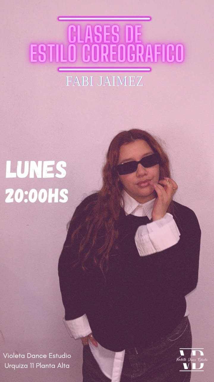Flyer Clase Estilo Coreografico